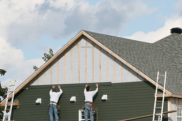 Professional Emergency Siding Repair technician working in Chesterfield, NJ